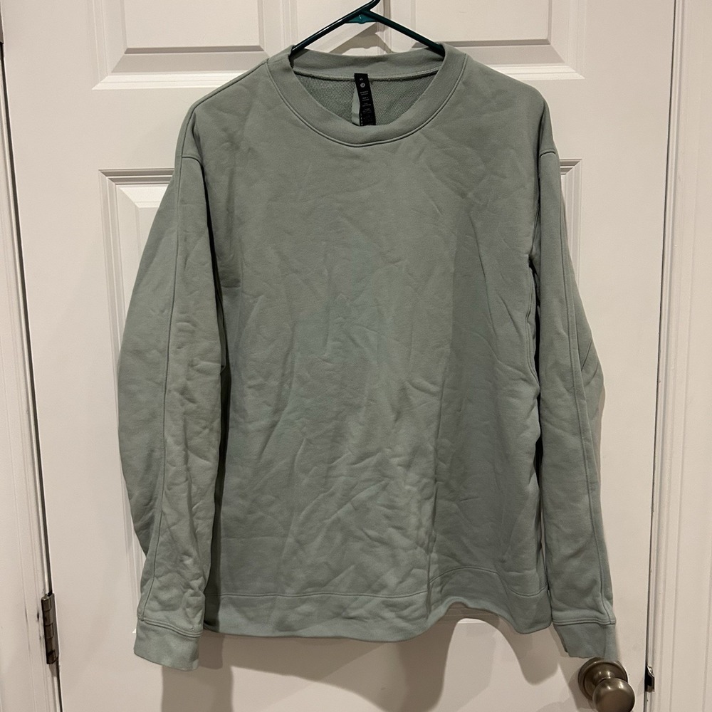 Lululemon French Terry Oversized Crew Sweatshirt Mens XL LM3DF8S Sage Green